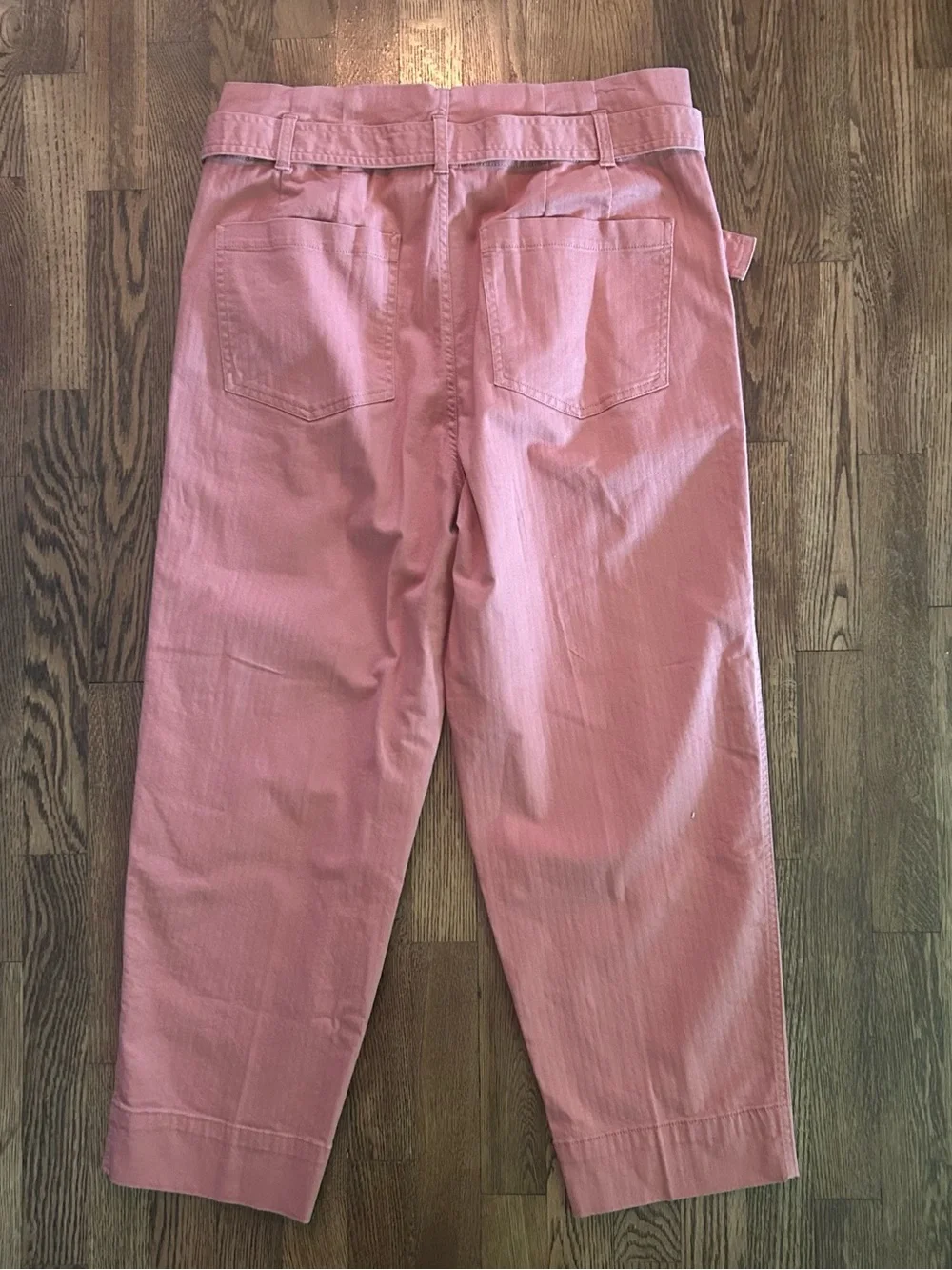 Madewell Women’s Coral Paperbag Waist Cotton Pants size 32